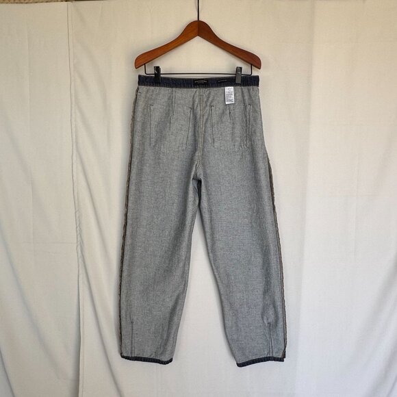 Banana Republic Premium Denim High Rise Relaxed Tapered Dark Blue Jeans Size 31 - Picture 11 of 16